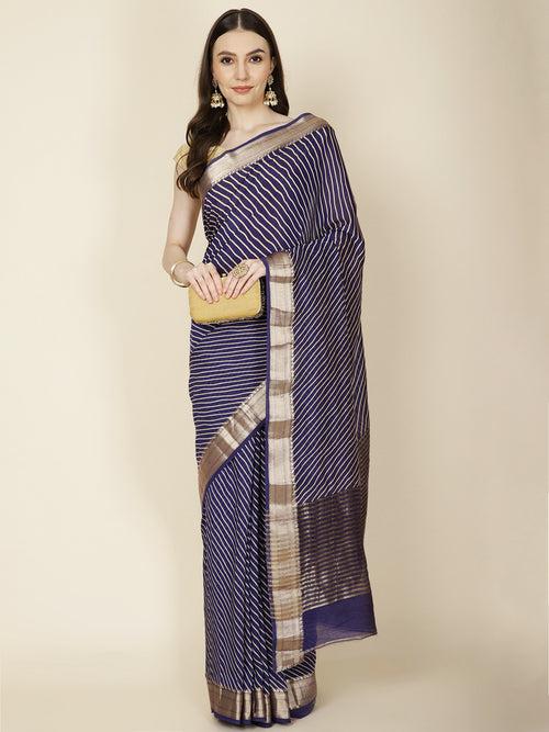 Abstract Woven Cotton Saree