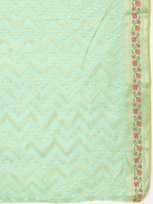 Zari Jaal Woven Cotton Saree