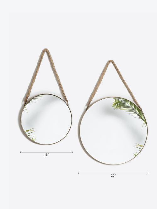 Holly Mirror - Jute