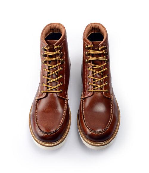 Moc Toe Boots - Cognac