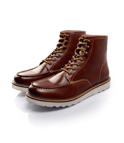 Moc Toe Boots - Cognac