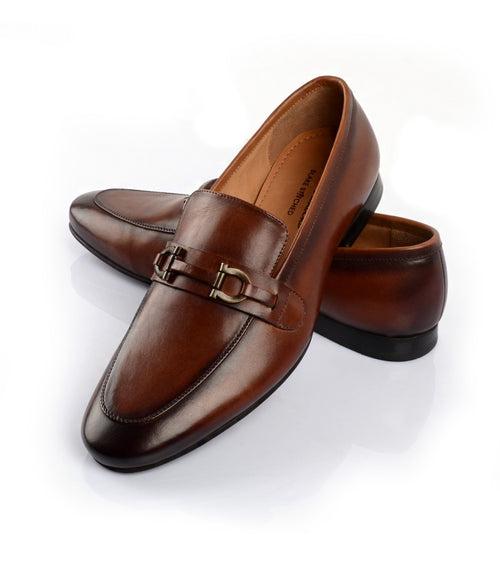 Leather Bit Loafers - Cognac - Ultra Flex