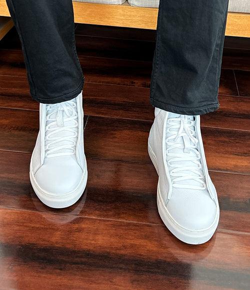 InnovX Sneaker - High Top - White Milled