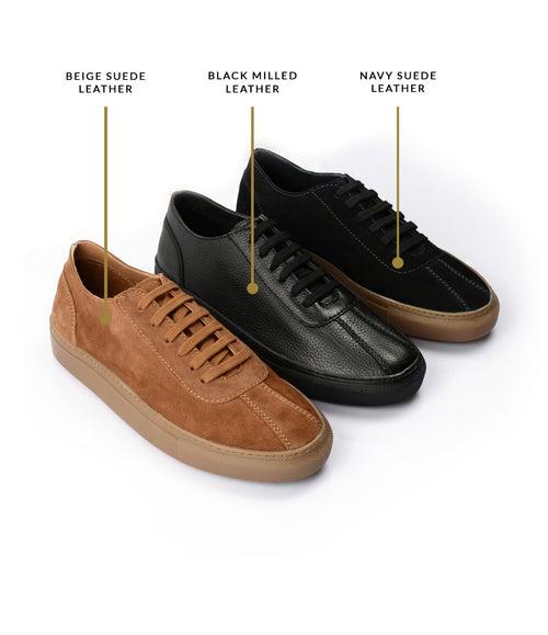 Unlined Sneakers - Black Milled