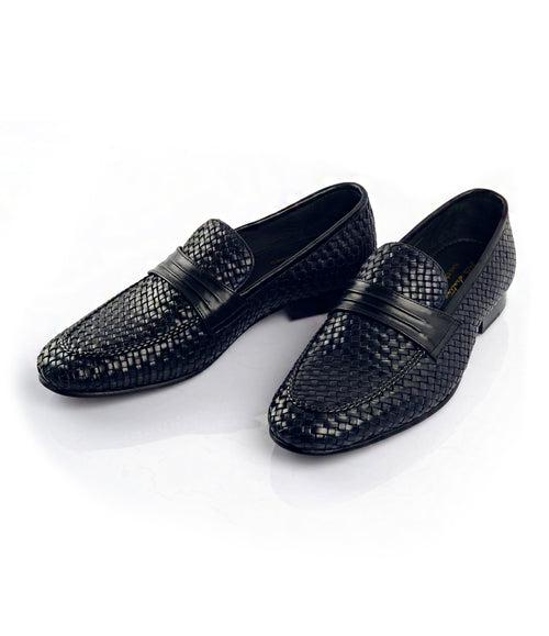 Handwoven Loafers - Navy