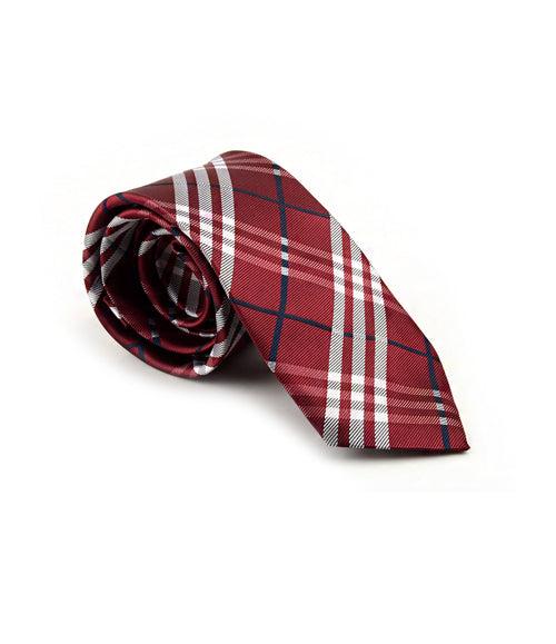 Royal Chequered Maroon Neck Tie