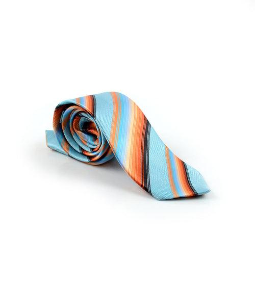 Pink & Grey Stripes Neck Tie