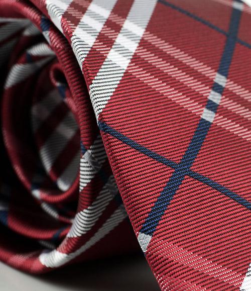 Royal Chequered Maroon Neck Tie