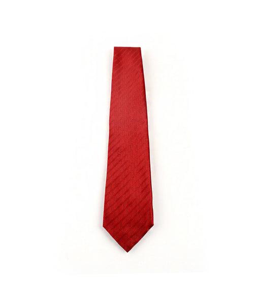 Cadillac Red Herringbone Neck Tie