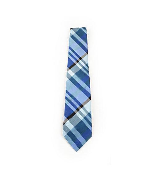 Royal Chequered Blue & Green Neck Tie