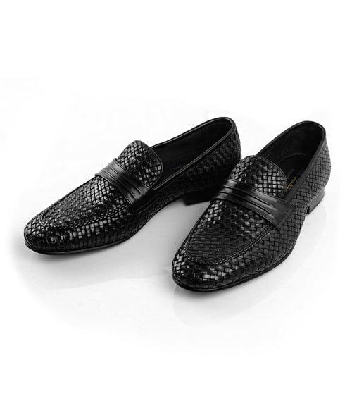Handwoven Loafers - Black