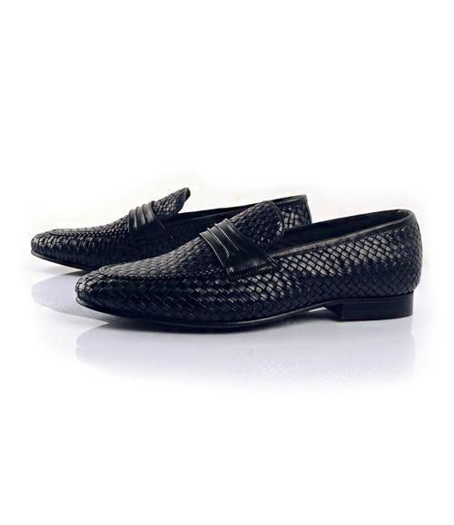 Handwoven Loafers - Navy