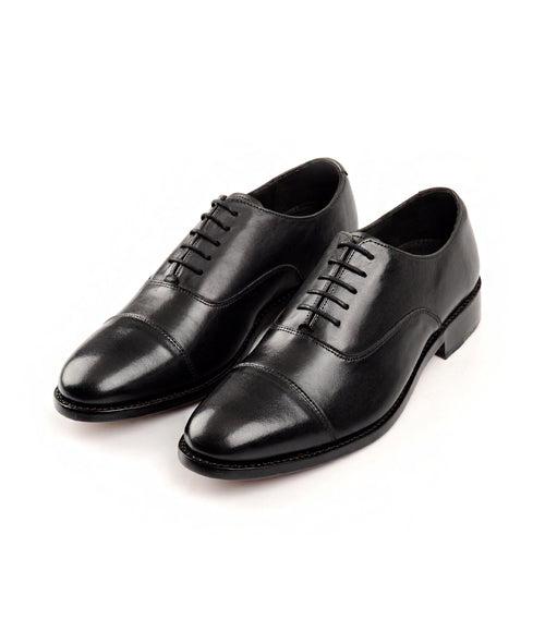 Goodyear Welted - Cap Toe Oxfords - Black