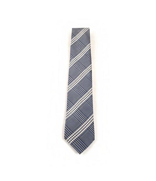 Vintage Blue Plaid Neck Tie