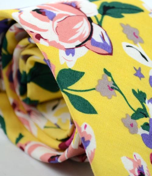 Tuscan Yellow Floral Neck Tie