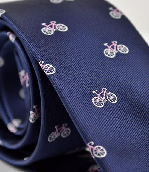 Midnight Blue Bicycle Neck Tie