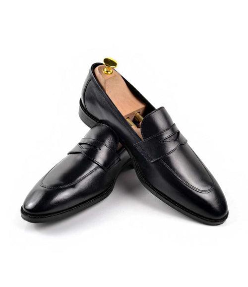 Full Black Penny Loafers