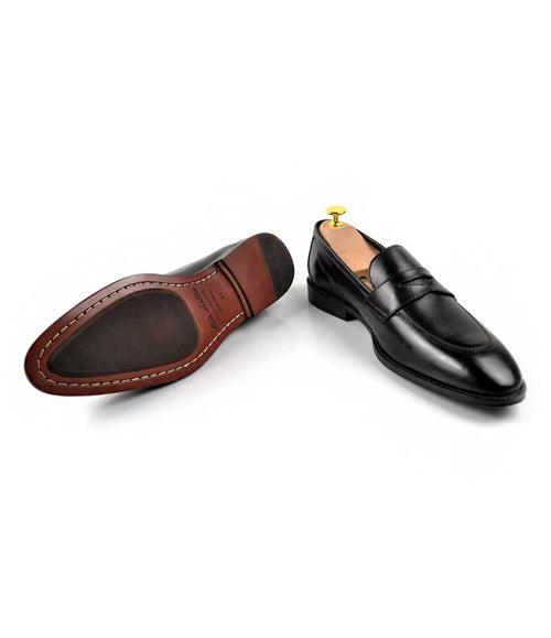 Full Black Penny Loafers