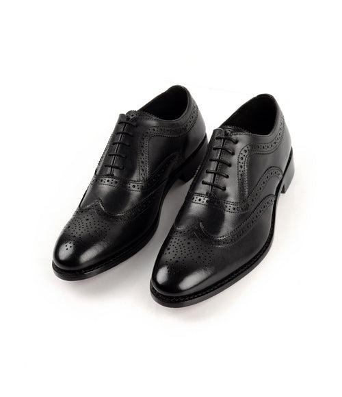 Goodyear Welted - Full Brogue Oxfords - Black