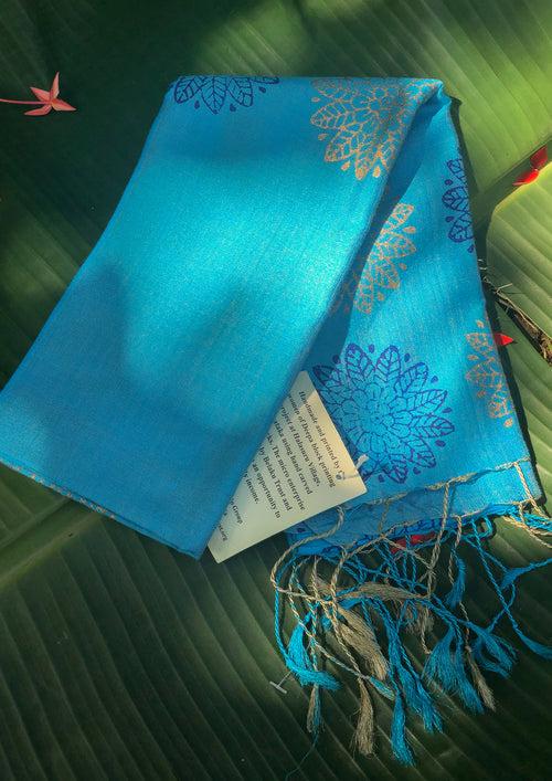 Printed Staple Tussar Scarf