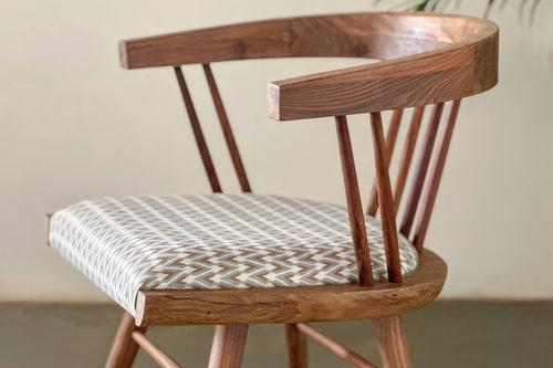 Windsor Beat Cushioned Chair - Rosewood