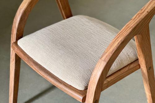 Nora Cushioned Chair - Rosewood