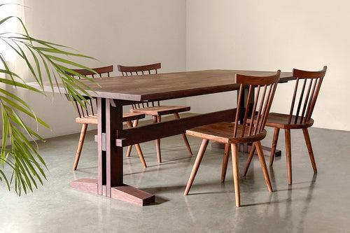 Dais Beat Dining Table - Rosewood with Chocolate Oil