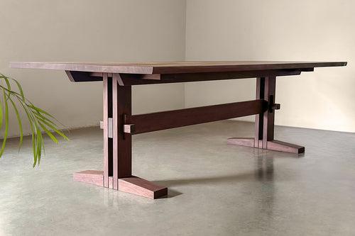 Dais Beat Dining Table - Rosewood with Chocolate Oil