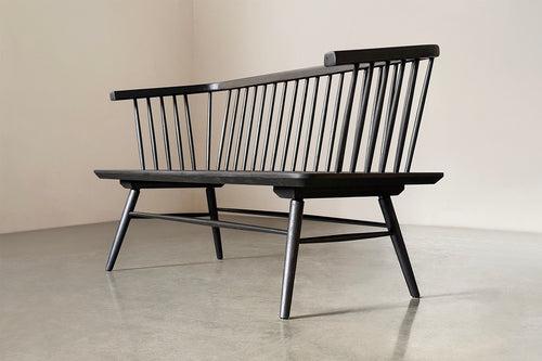 Arco Bench - Black Stained White Ash