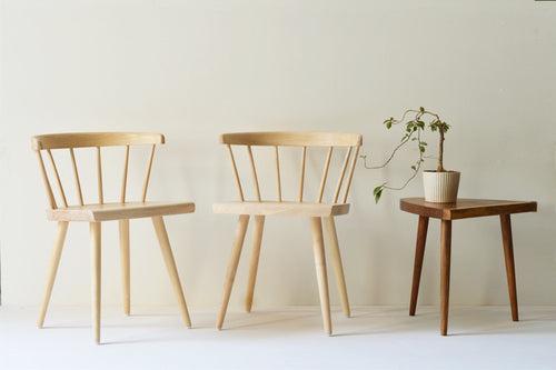 Windsor Low Back Chair - White Ash