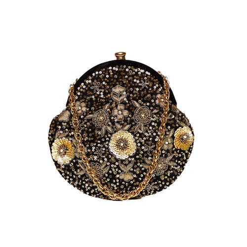 Pixie Dust Vintage Clutch Black