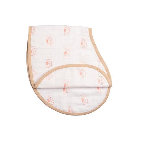 Organic Muslin Burp Cloth & Bib (Pack of 2) – Over the Rainbow