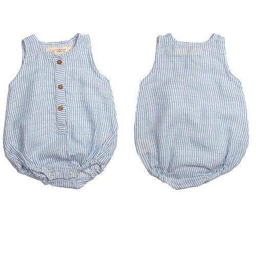 Organic Muslin Baby Romper (Pack of 3) – Sea Breeze