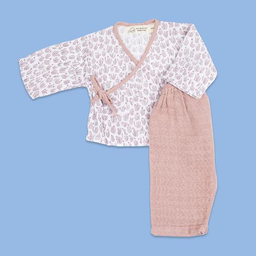 Organic Muslin Kimono Lounge Set