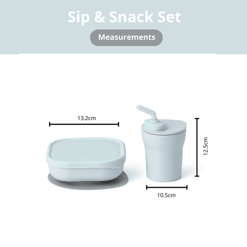 Sip & Snack Bundle (6m+) – Aqua/Aqua