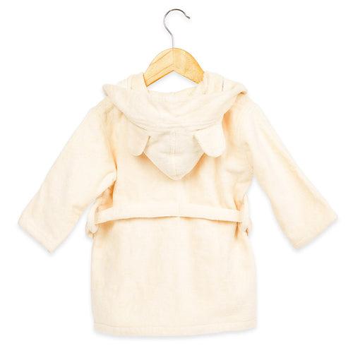 Hooded Baby Robe – Cream