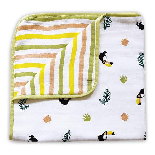 Organic Muslin Blanket - Never Stop Dreaming