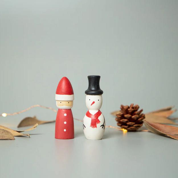 Santa & Snowman Set