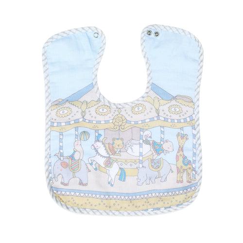 Organic Muslin Classic Bib - Carnival Blue