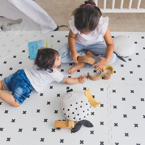 Foam Tiles Playmat - Black/White Nordic