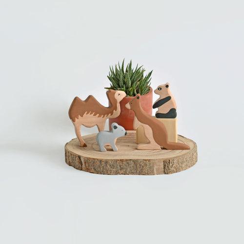 Wooden Exotic Animals (Set of 4)