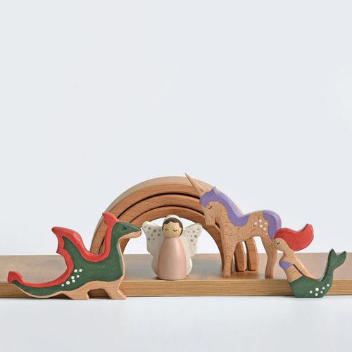 Wooden Mystical Creatures (Set of 4)