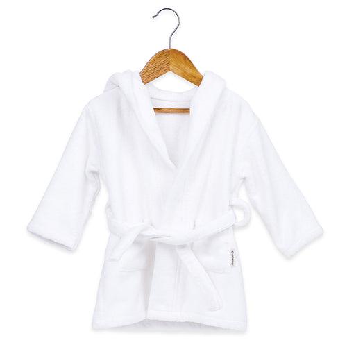 Hooded Baby Robe – Ivory