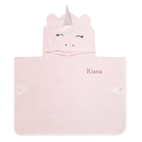 Hooded Poncho Towel – Unicorn