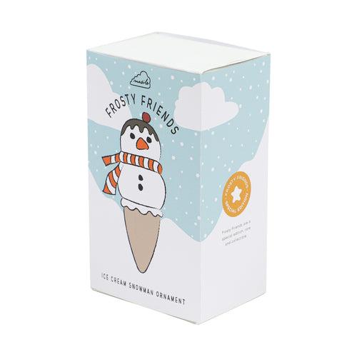 Ice Cream Snowman Ornament