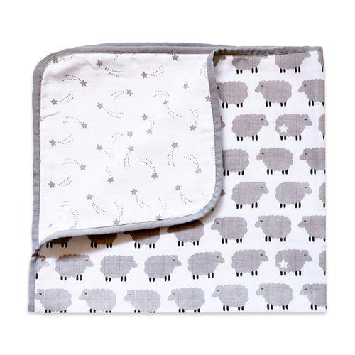 Organic Muslin Blanket - Counting Sheep