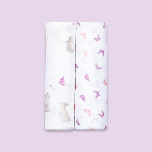 Bamboo Muslin Swaddles (Set of 2)