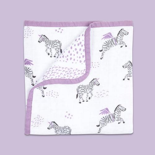 Organic Muslin Blanket - Never Stop Dreaming