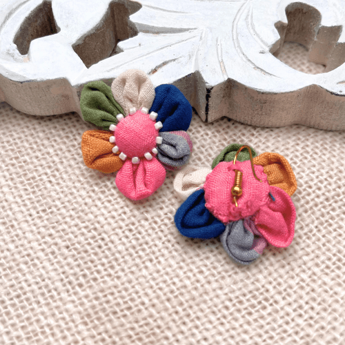 Rangeen floral ear stud