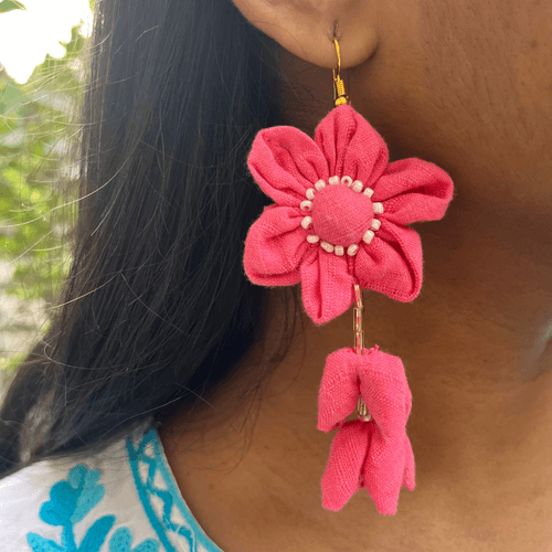 Blush floral dangler